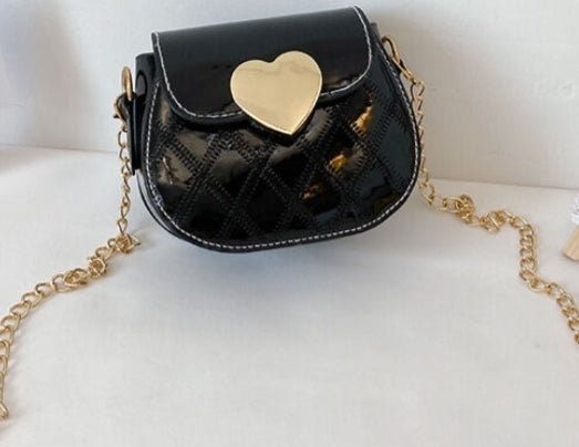 Small Crossbody Patent Leather Chain Purse (4 Colors)