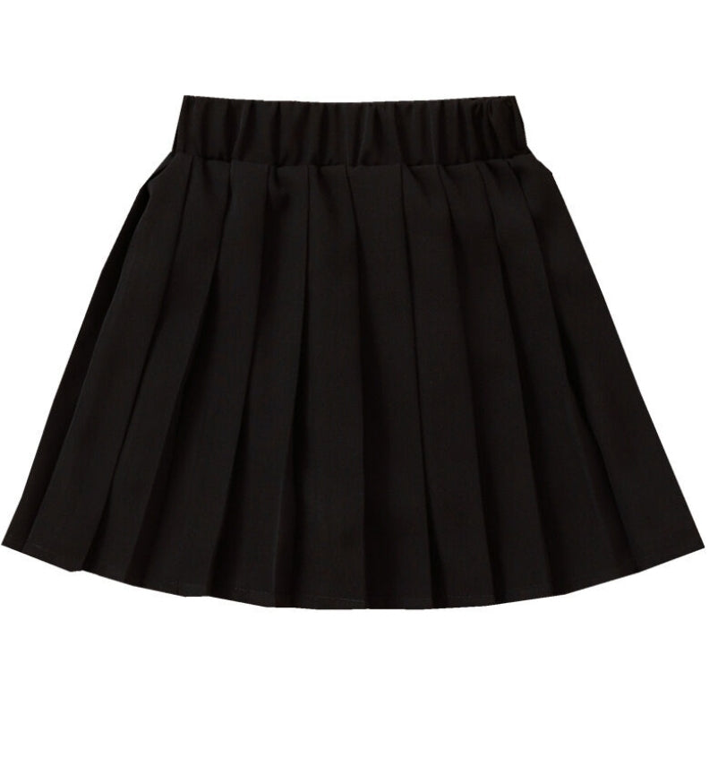 Black Pleated Skirt