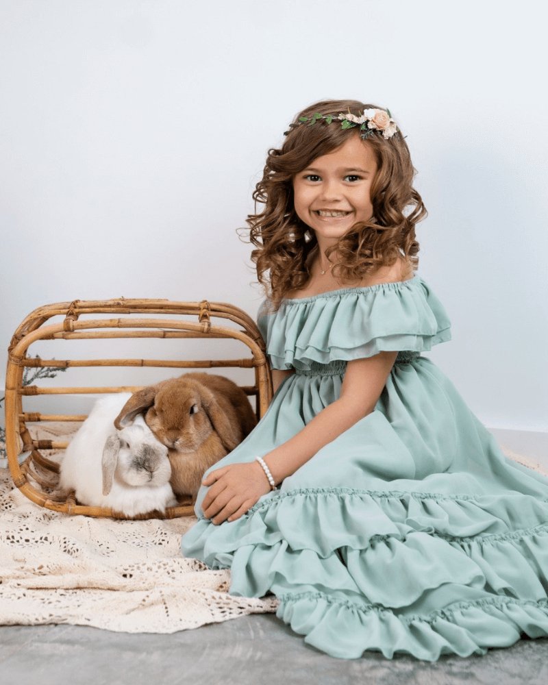 Mommy and Me Nellie Ruffle Maxi Dress