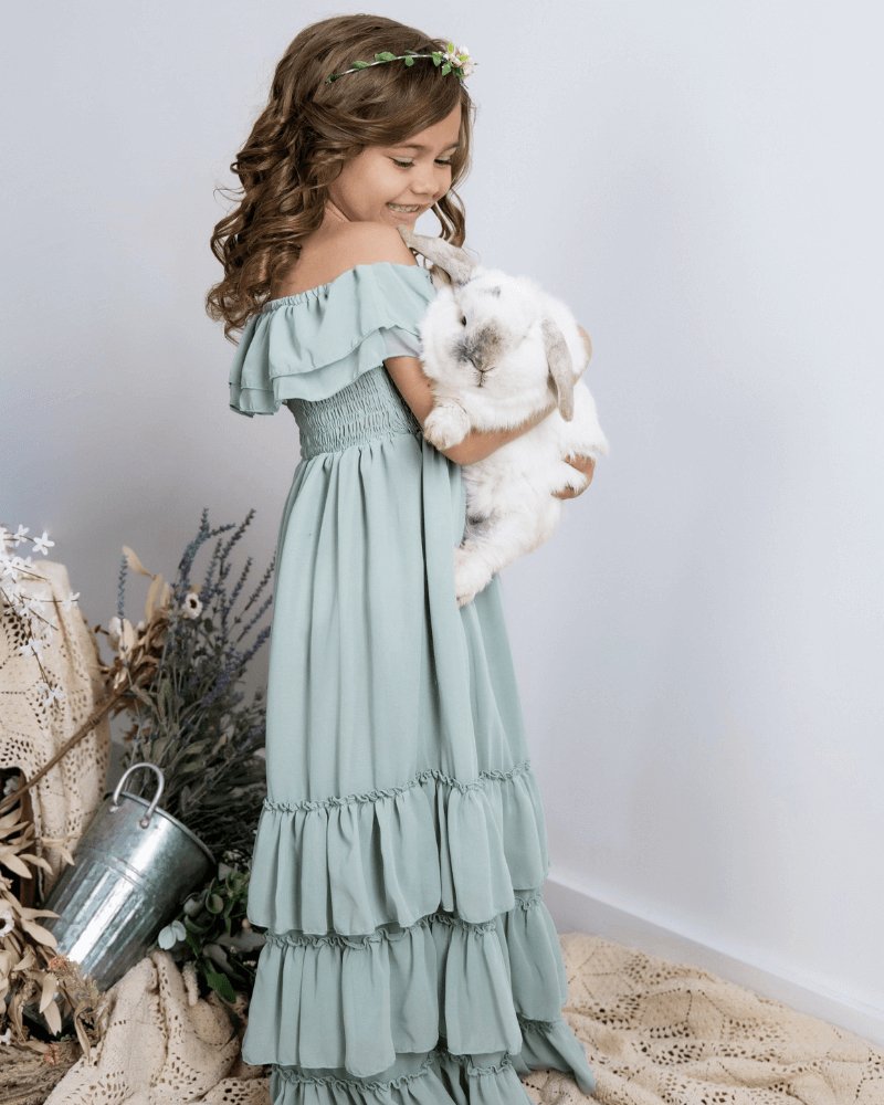 Mommy and Me Nellie Ruffle Maxi Dress