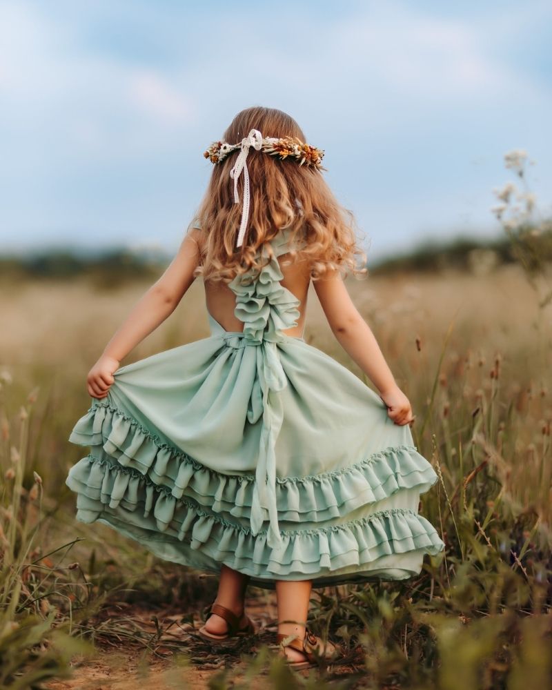 Mommy and Me Nellie Ruffle Maxi Dress