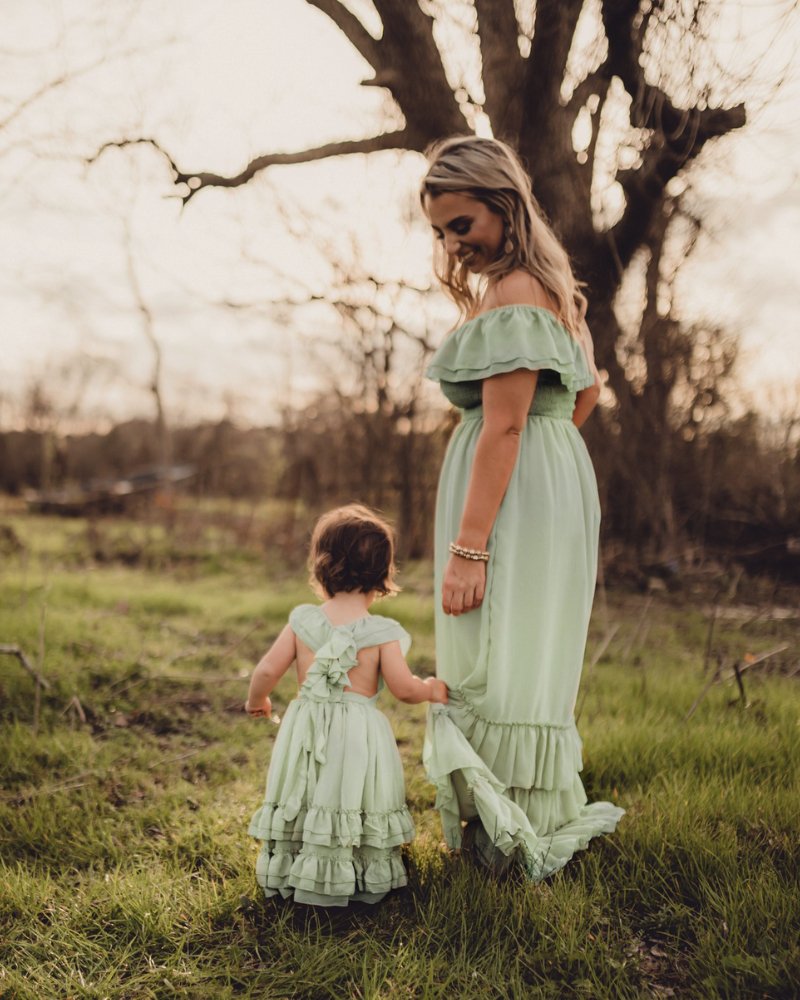 Mommy and Me Nellie Ruffle Maxi Dress
