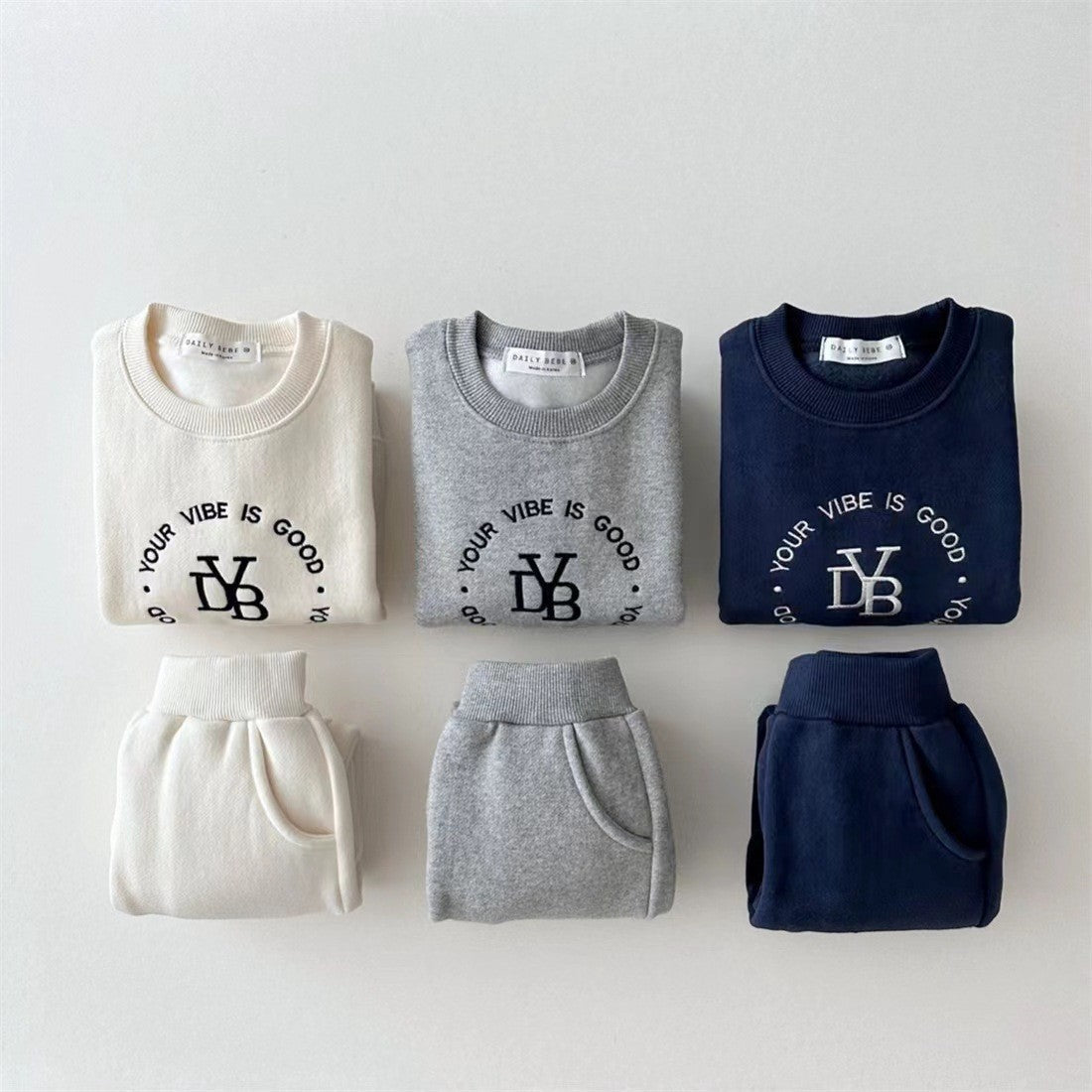 Unisex Casual Letters Pattern Pullover and Pants Set