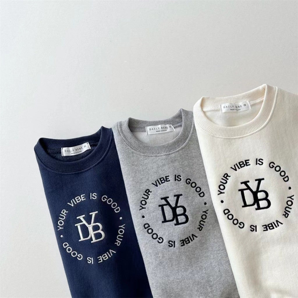 Unisex Casual Letters Pattern Pullover and Pants Set