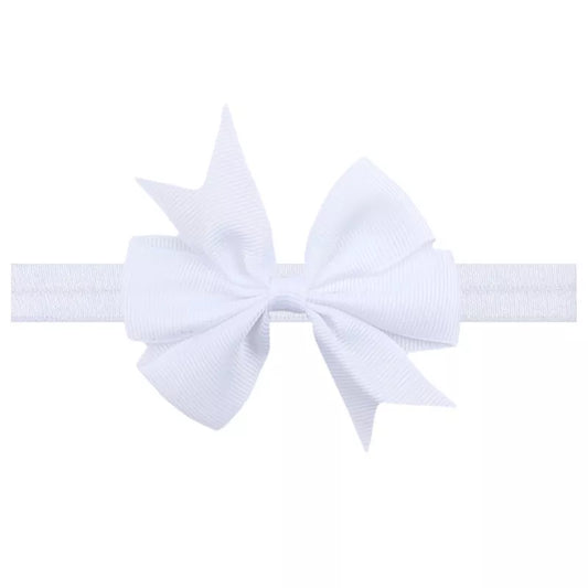 White Color Bow Headband