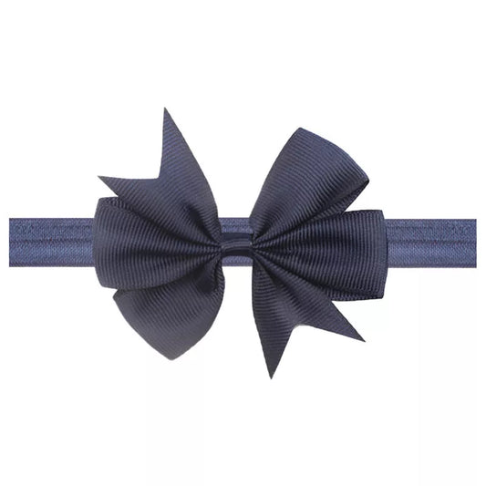 Dark Blue Color Bow Headband