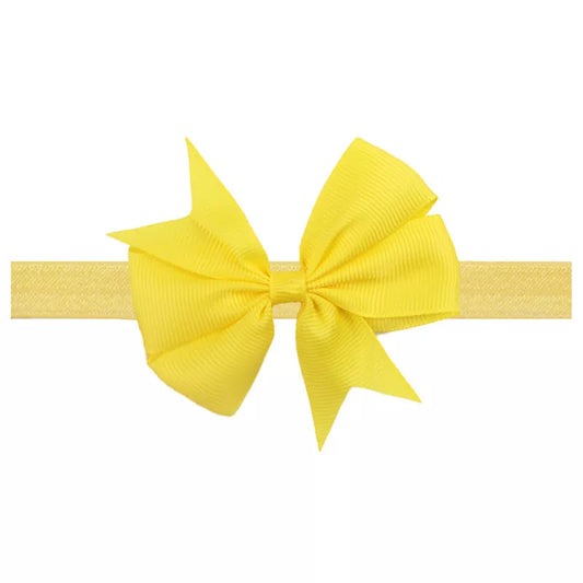 Yellow Color Bow Headband